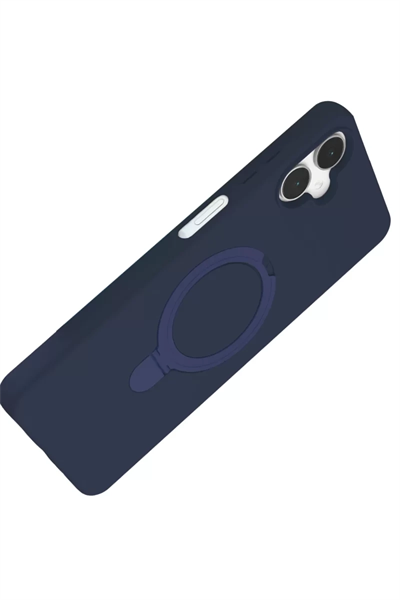 Samsung Galaxy A06 Regal Magsafe Standlı Kapak - Lacivert