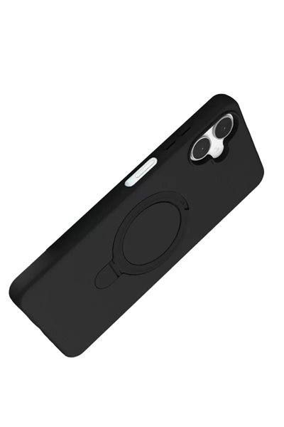 Samsung Galaxy A06 Regal Magsafe Standlı Kapak - Siyah