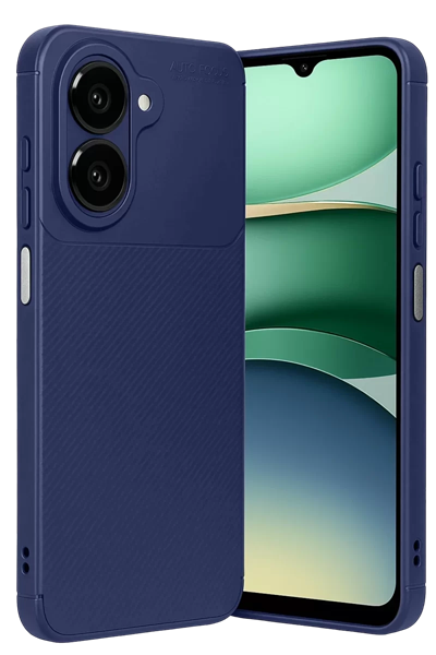 Samsung Galaxy A07 4G Auto Focus Karbon Kapak - Lacivert