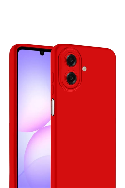 Samsung Galaxy A07 4G First Silikon - Kırmızı