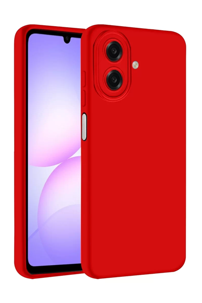 Samsung Galaxy A07 4G First Silikon - Kırmızı