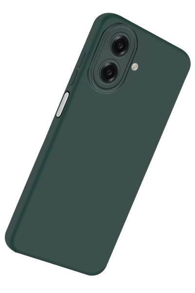 Samsung Galaxy A07 4G First Silikon - Koyu Yeşil