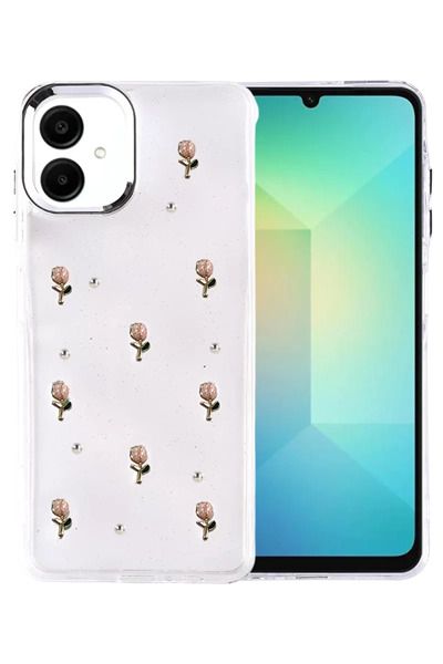 Samsung Galaxy A07 4G Fiyonk Desenli Kapak - Desen 6