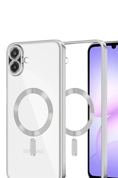 Samsung Galaxy A07 4G Kross Magneticsafe Kapak - Gümüş