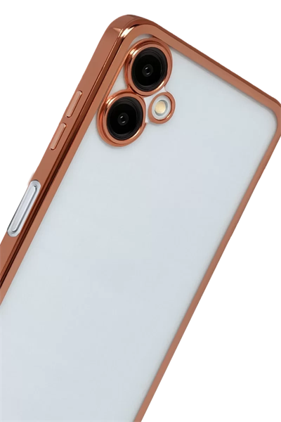 Samsung Galaxy A07 4G Lensli Silikon - Çöl Titanyum