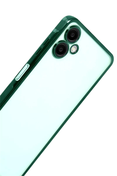 Samsung Galaxy A07 4G Lensli Silikon - Yeşil