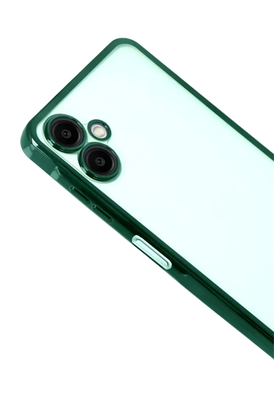 Samsung Galaxy A07 4G Lensli Silikon - Yeşil