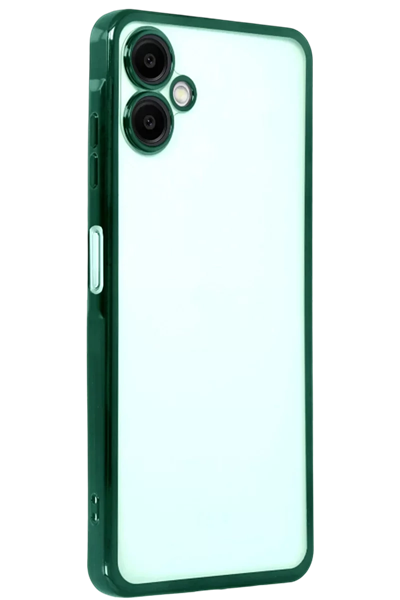 Samsung Galaxy A07 4G Lensli Silikon - Yeşil