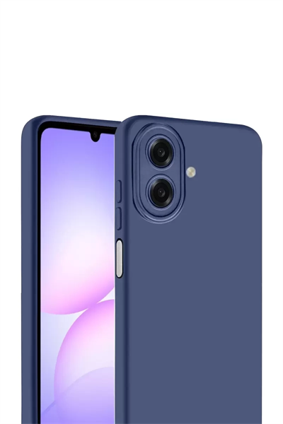 Samsung Galaxy A07 4G Nano içi Kadife Silikon - Lacivert