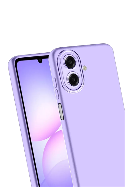 Samsung Galaxy A07 4G Nano içi Kadife Silikon - Lila