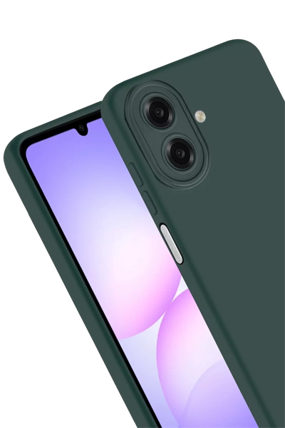 Samsung Galaxy A07 4G Nano içi Kadife Silikon - K.Yeşil