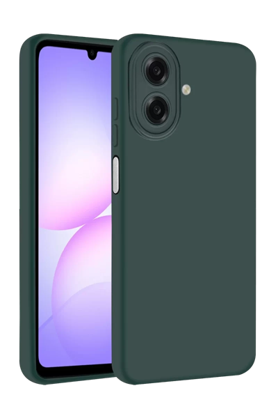 Samsung Galaxy A07 4G Nano içi Kadife Silikon - K.Yeşil