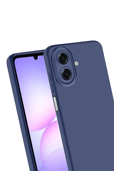 Samsung Galaxy A07 4G Nano içi Kadife Silikon - Lacivert