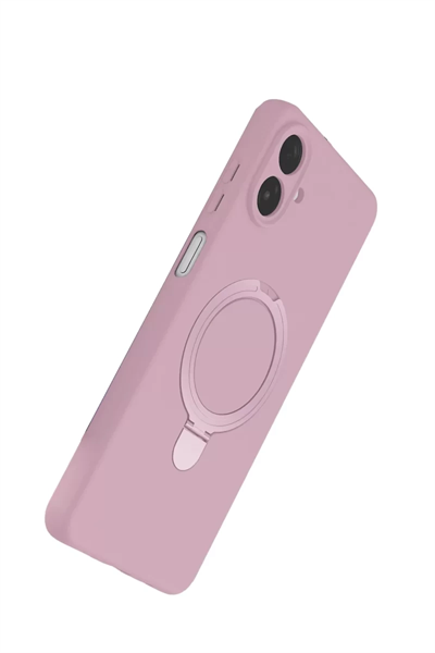 Samsung Galaxy A07 4G Regal Magsafe Standlı Kapak - Açık Pembe