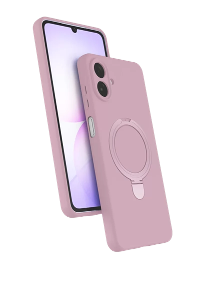 Samsung Galaxy A07 4G Regal Magsafe Standlı Kapak - Açık Pembe