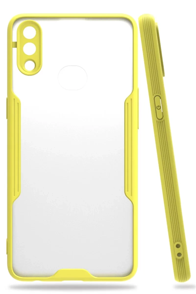 Samsung Galaxy A10S Kılıf Platin Silikon - Sarı