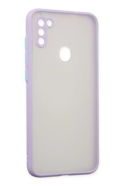 Samsung Galaxy A11 Kılıf Montreal Silikon Kapak - Mor