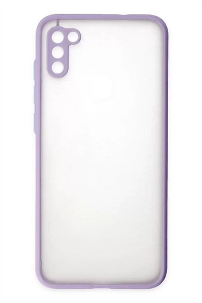 Samsung Galaxy A11 Kılıf Montreal Silikon Kapak - Mor