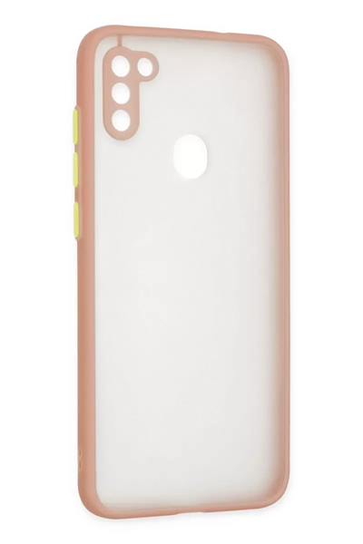 Samsung Galaxy A11 Kılıf Montreal Silikon Kapak - Pembe