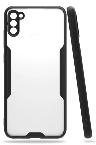 Samsung Galaxy A11 Kılıf Platin Silikon - Siyah