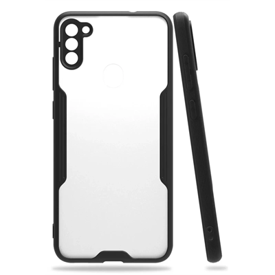 Samsung Galaxy A11 Kılıf Platin Silikon - Siyah