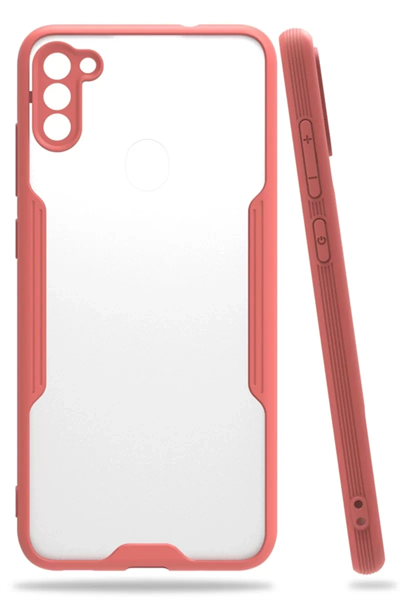 Samsung Galaxy A11 Kılıf Platin Silikon - Pembe