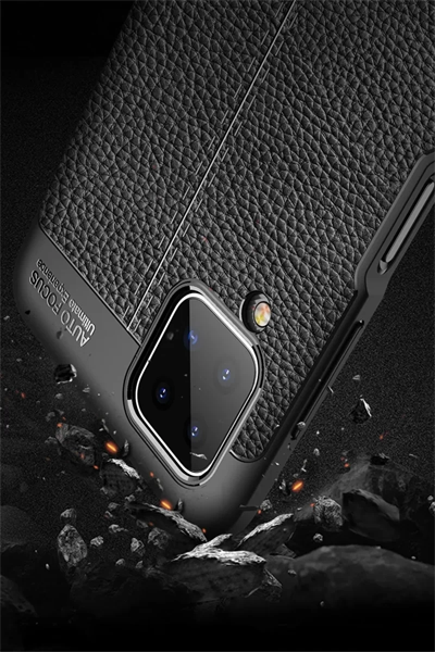 Samsung Galaxy A12 Kılıf Auto Focus Kapak - Kırmızı