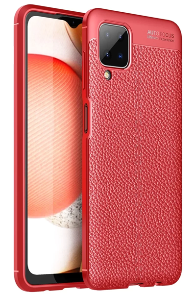 Samsung Galaxy A12 Kılıf Auto Focus Kapak - Kırmızı