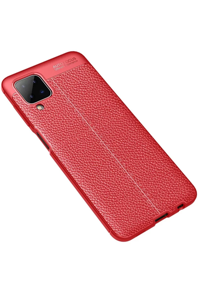 Samsung Galaxy A12 Kılıf Auto Focus Kapak - Kırmızı