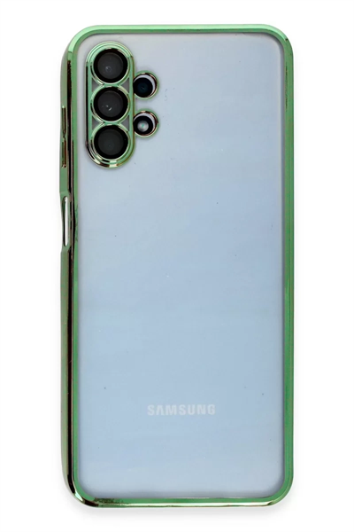 Samsung Galaxy A13 4G Kılıf Lensli Silikon - Yeşil
