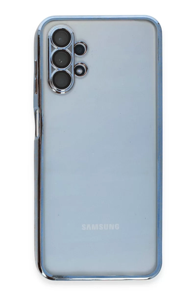Samsung Galaxy A13 4G Kılıf Lensli Silikon - Açık Mavi