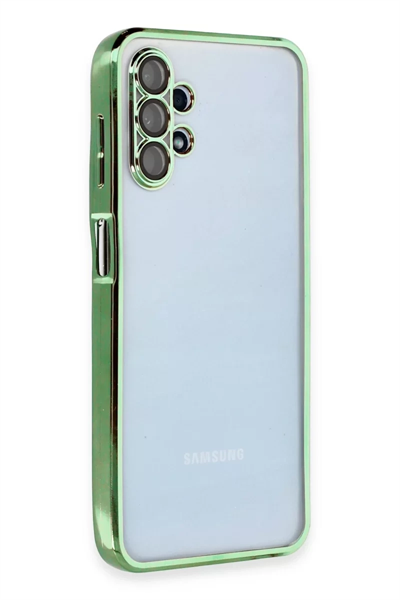 Samsung Galaxy A13 4G Kılıf Lensli Silikon - Yeşil