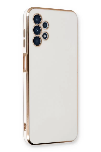 Samsung Galaxy A13 4G Kılıf Volet Silikon - Beyaz