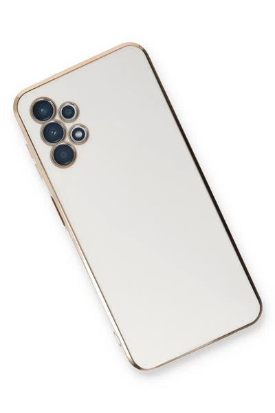 Samsung Galaxy A13 4G Kılıf Volet Silikon - Beyaz