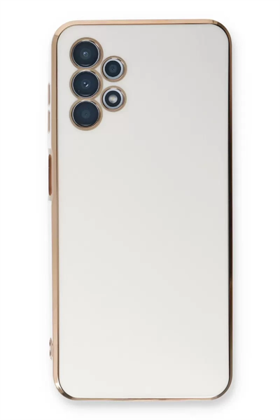 Samsung Galaxy A13 4G Kılıf Volet Silikon - Beyaz