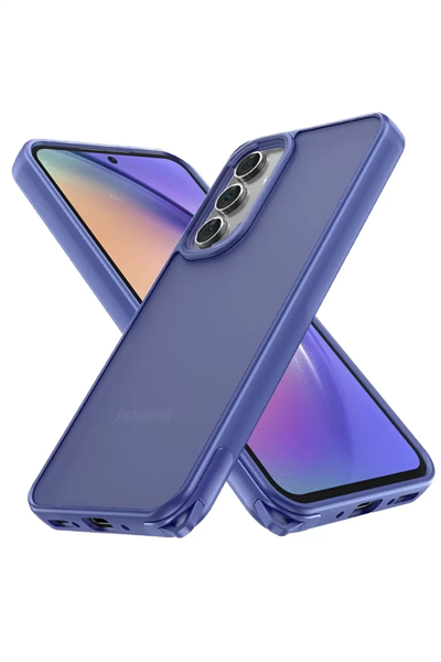 Samsung Galaxy A14 4G Kılıf Elegant Kapak - Açık Mavi