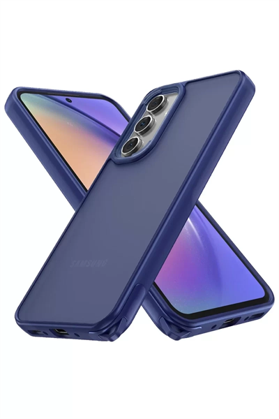 Samsung Galaxy A14 4G Kılıf Elegant Kapak - Lacivert