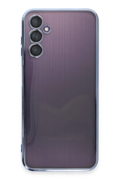 Samsung Galaxy A14 4G Kılıf Lensli Silikon - Açık Mavi