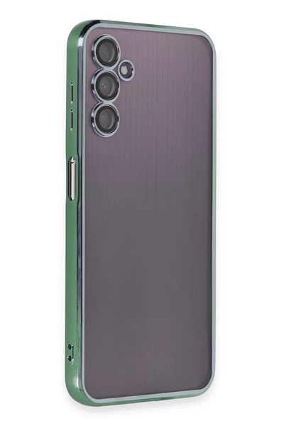 Samsung Galaxy A14 4G Kılıf Lensli Silikon - Yeşil