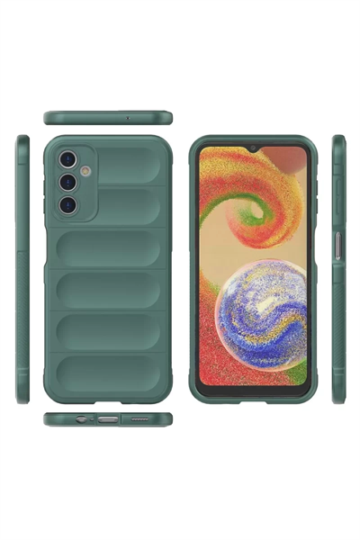 Samsung Galaxy A14 4G Kılıf Optimum Silikon - Koyu Yeşil