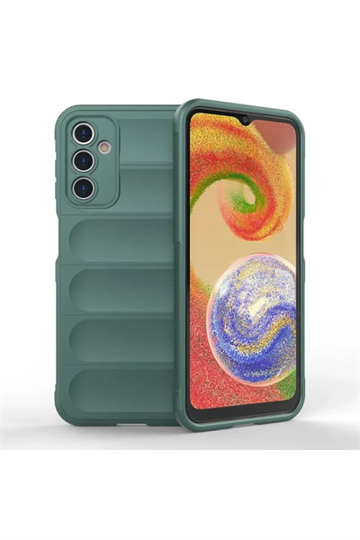 Samsung Galaxy A14 4G Kılıf Optimum Silikon - Koyu Yeşil
