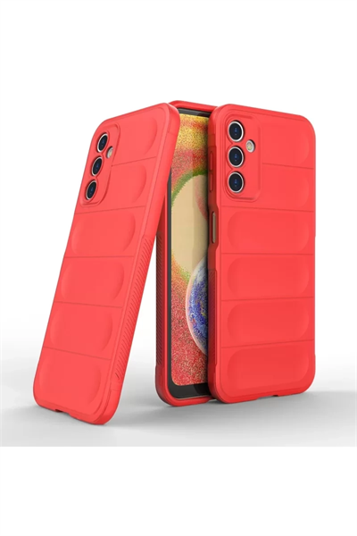 Samsung Galaxy A14 4G Kılıf Optimum Silikon - Kırmızı