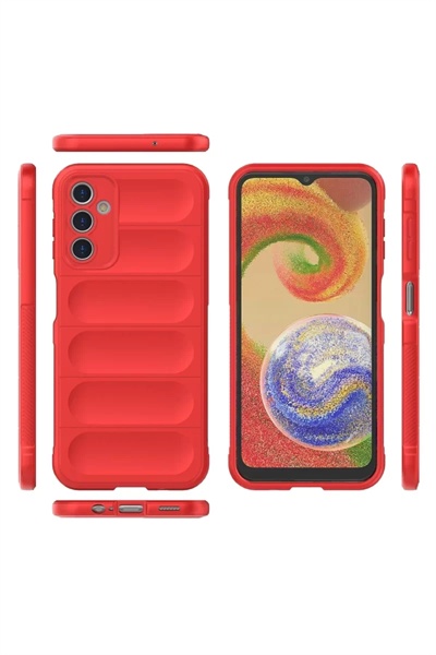 Samsung Galaxy A14 4G Kılıf Optimum Silikon - Kırmızı