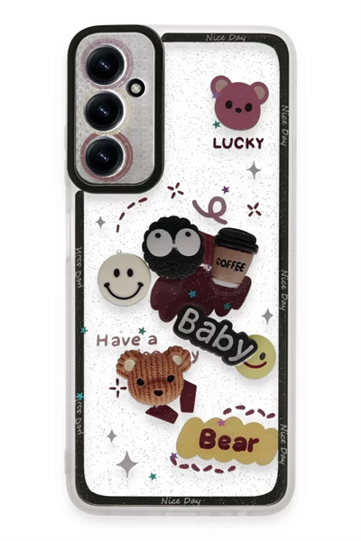 Samsung Galaxy A14 4G Kılıf Sweet Desenli Silikon Kapak - Sarı