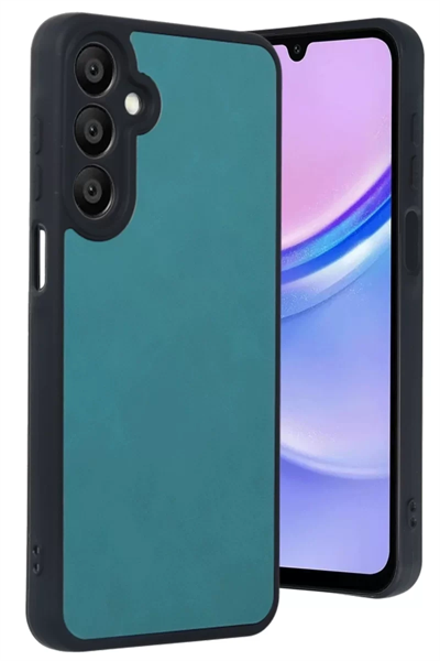 Samsung Galaxy A15 4G Kılıf Aras Deri Kapak - Açık Yeşil