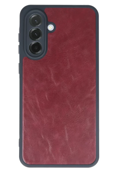 Samsung Galaxy A15 4G Kılıf Aras Deri Kapak - Bordo