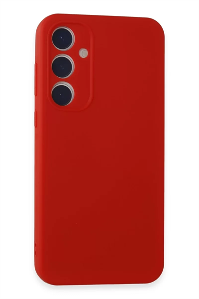 Samsung Galaxy A15 4G Kılıf First Silikon - Kırmızı