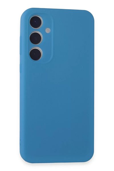 Samsung Galaxy A15 4G Kılıf First Silikon - Mavi