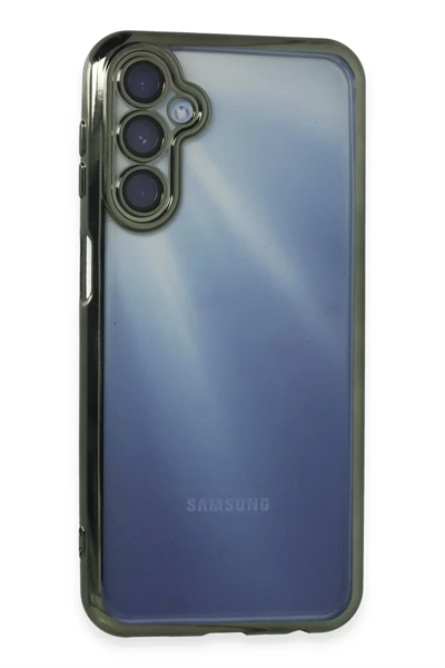 Samsung Galaxy A15 4G Kılıf Lensli Silikon - Yeşil