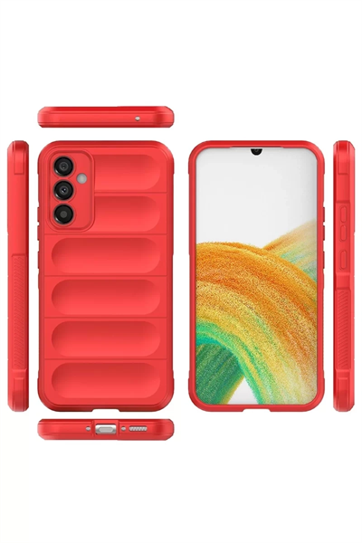 Samsung Galaxy A15 4G Kılıf Optimum Silikon - Kırmızı